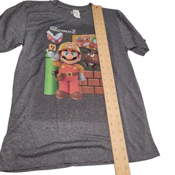 Super Mario Brothers 2 - Nintendo - Short Sleeve Tee - Gray - Size Large - Picture 7 of 7